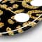 Designart 'Golden Leopard Fur Mid-Century Modern Wall Clock